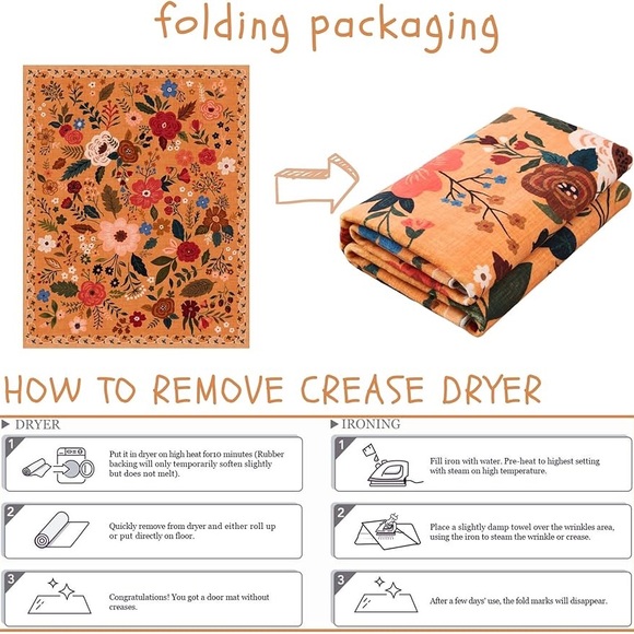 🆕 Floral Boho 10’x2’ Runner Area Rug - Picture 9 of 11